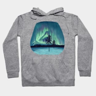 Northern lights winter Hoodie